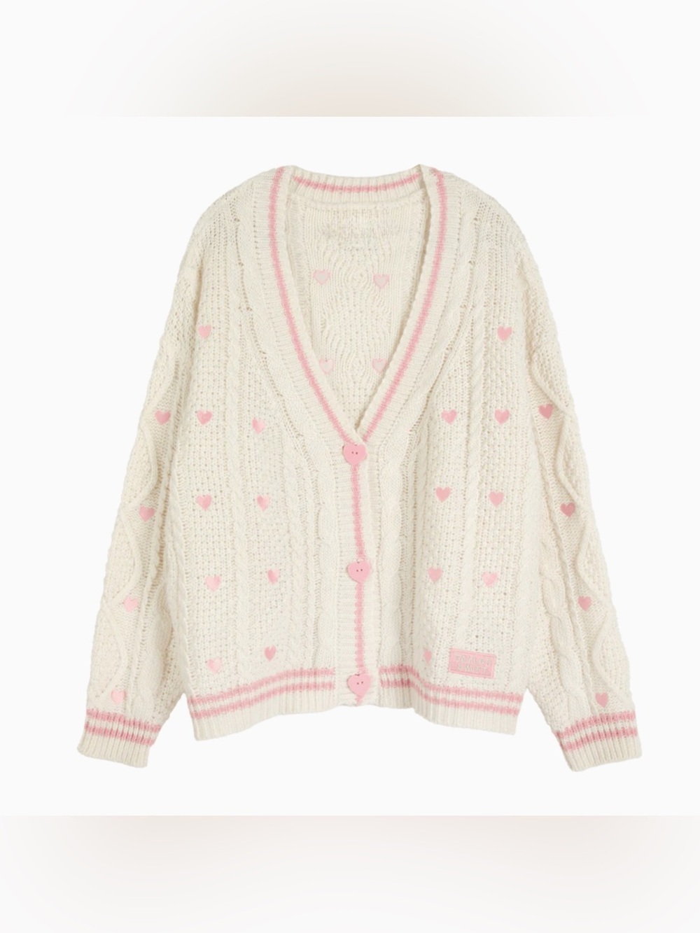 Taylor Swift Lover Cream Cable Knit Cardigan